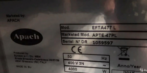 Жарочная поверхность Apach apte-47PL (новая, 4кВт)