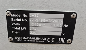 Шкаф пекарский подовый Sveba Dahlen D-33