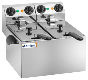 Фритюрница AMITEK 4+4 Италия